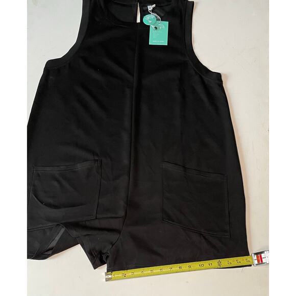 Mintreus Black Sleeveless Romper XL NWT Utility Pocket Minimalist Chic Playsuit - Picture 7 of 11